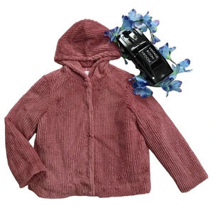 Elodie NWOT Faux Fur Hooded Jacket Girls L (13/14)